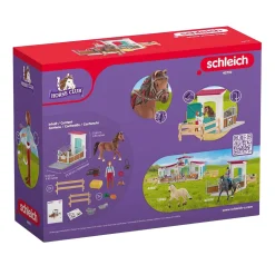 schleich HORSE CLUB Paardenbox met Hannah en Cayenne 42710