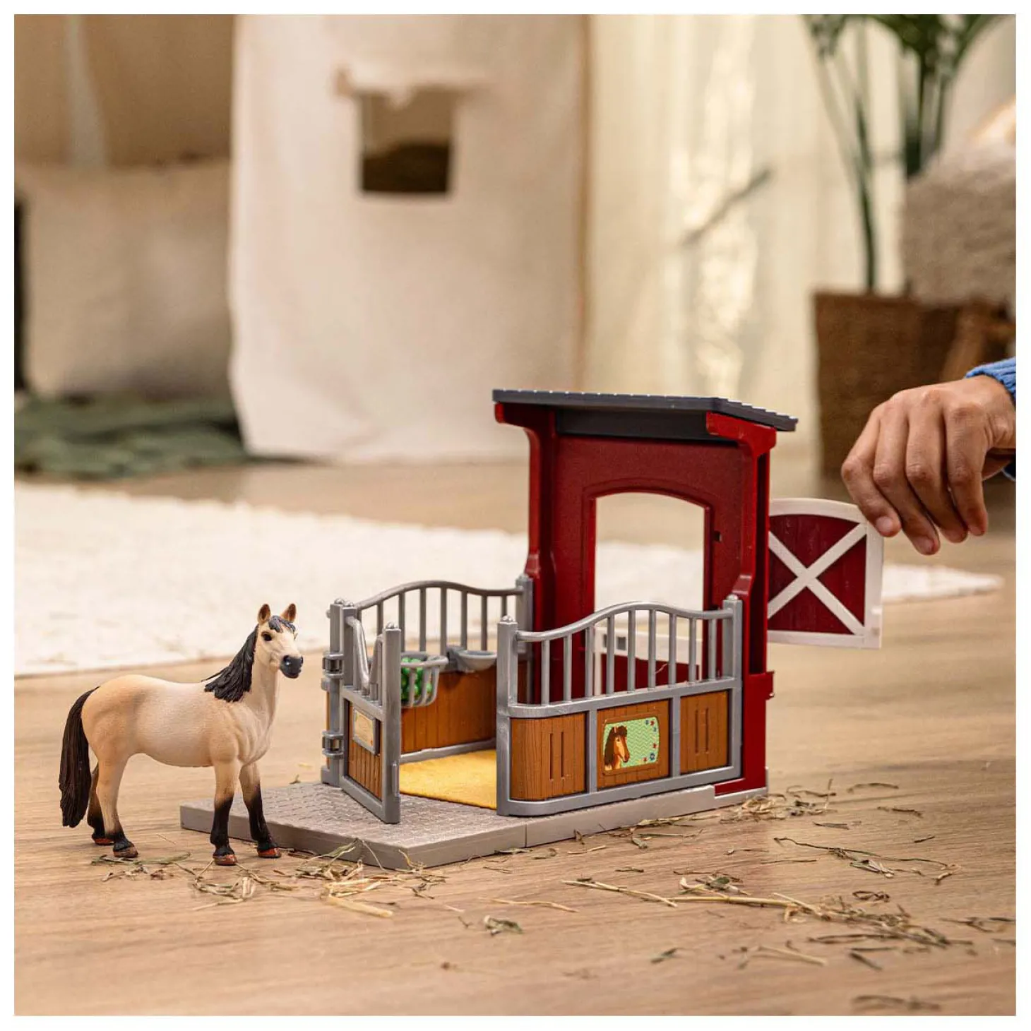 schleich HORSE CLUB Ponybox met Mustangmerrie 42724