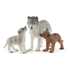 schleich WILD LIFE Wolvin met Wolvenwelpen 42472