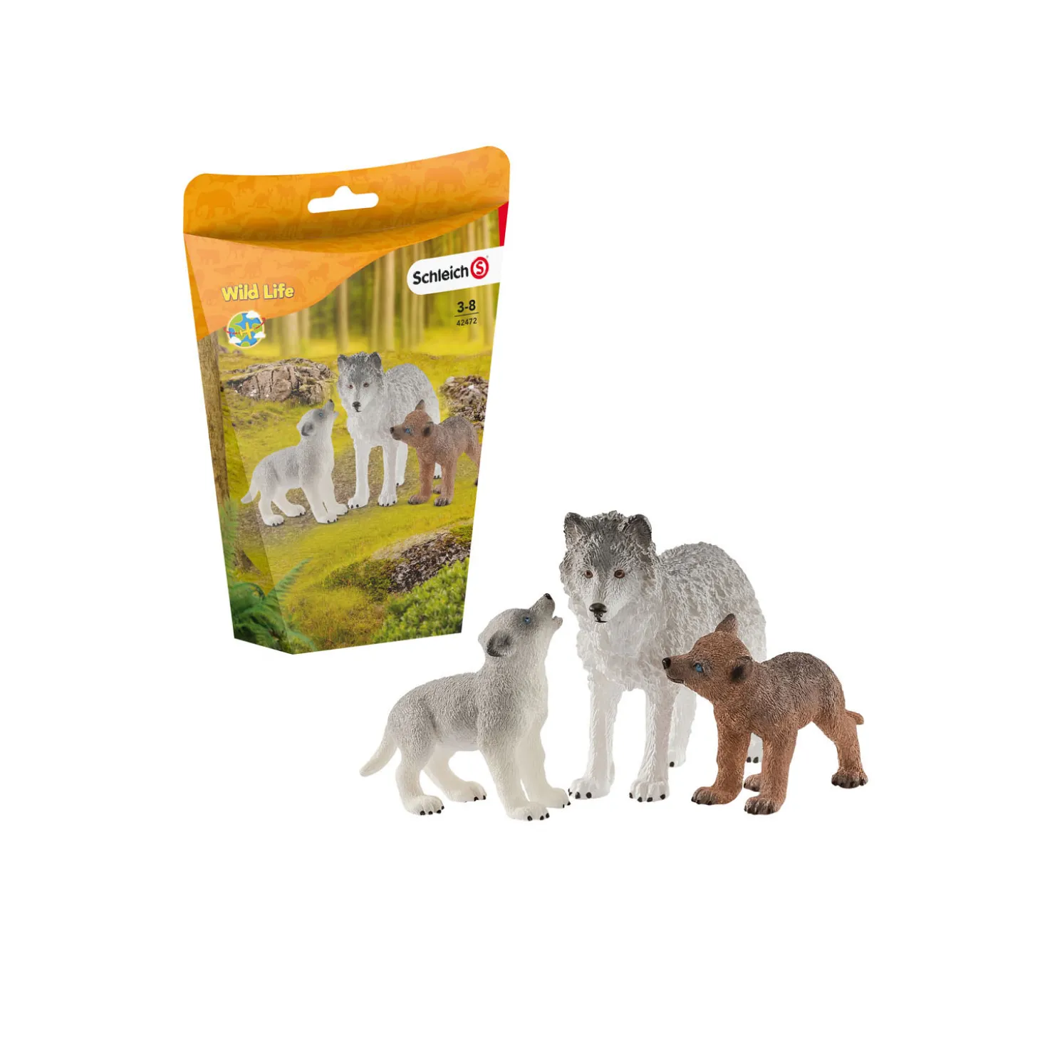 schleich WILD LIFE Wolvin met Wolvenwelpen 42472