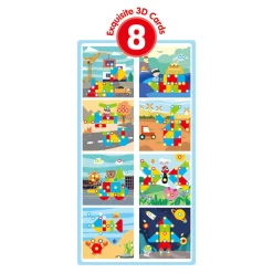 Schroefset 8 Platen Blauw, 123dlg.