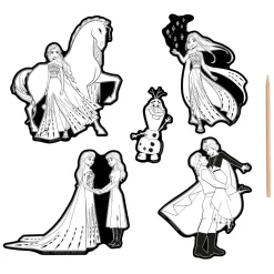 Scratch Art Stickers - Frozen, 6dlg.