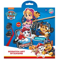 Scratch Art Stickers - PAW Patrol, 6dlg.