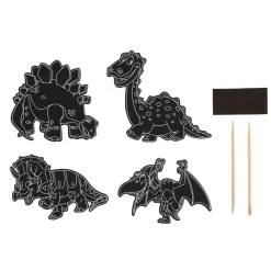 Scratch Set Magneten Dinosaurus, 10st.