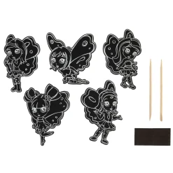 Scratch Set Magneten Feeën, 10st.