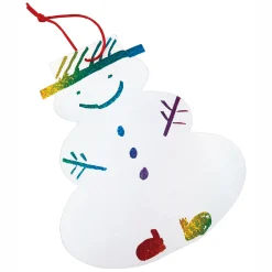 Scratchkaart Sneeuwman Kersthanger, Set van 24