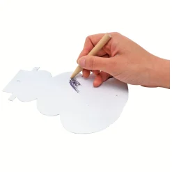 Scratchkaart Sneeuwman Kersthanger, Set van 24