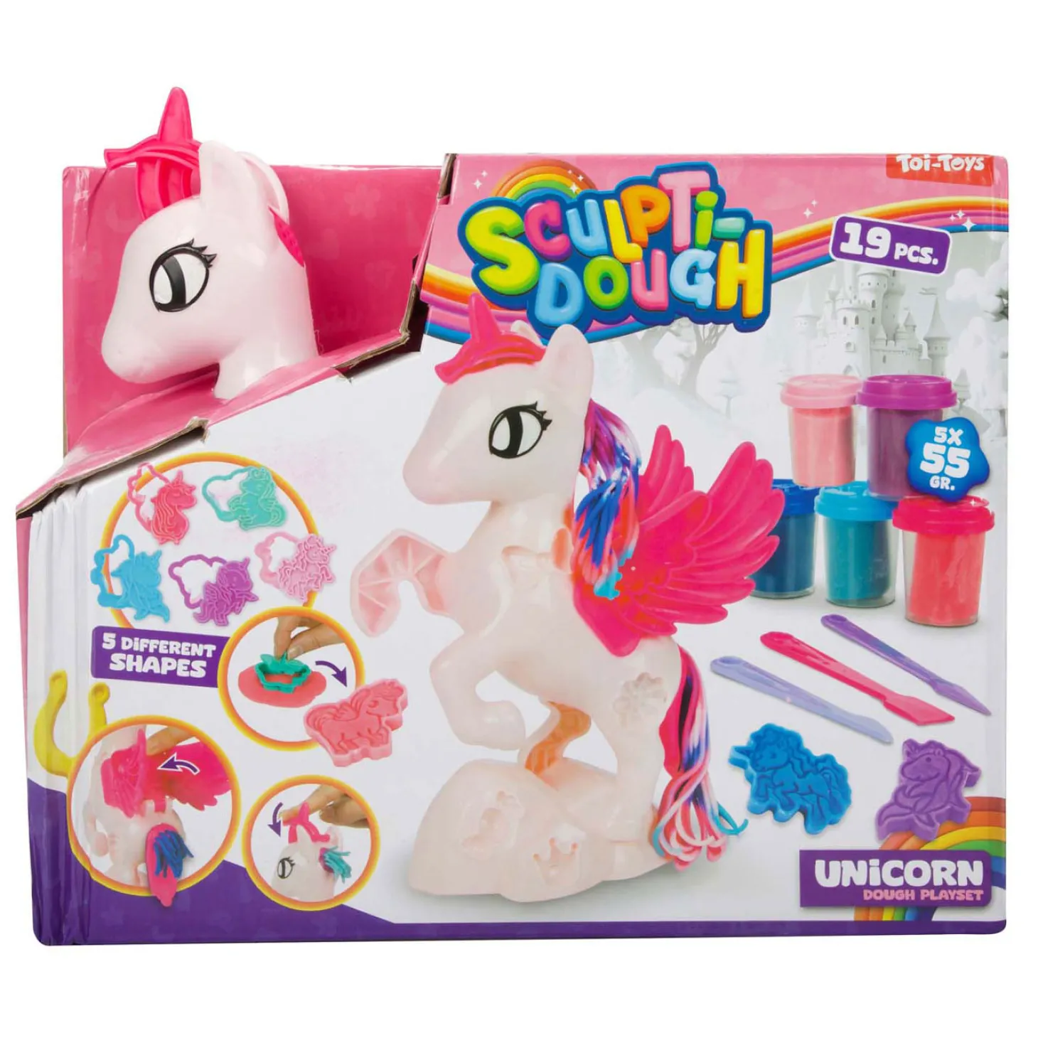 Sculptidough Kleiset Eenhoorn, 5dlg.