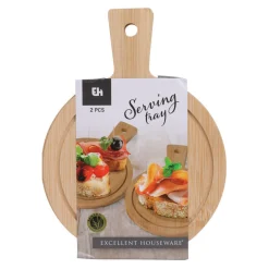 Serveerplank Bamboe, Set van 2