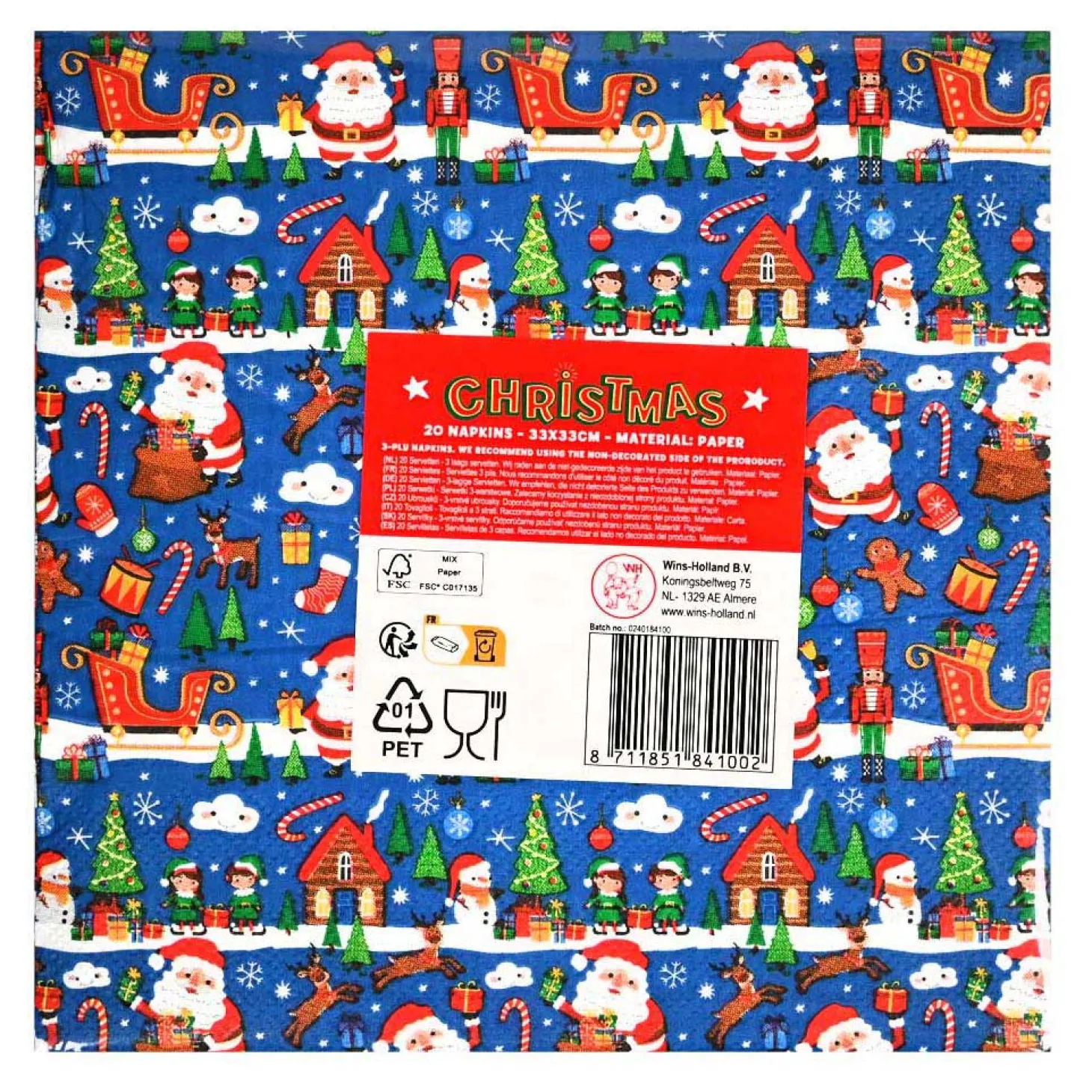 Servetten Kerst - 20st.