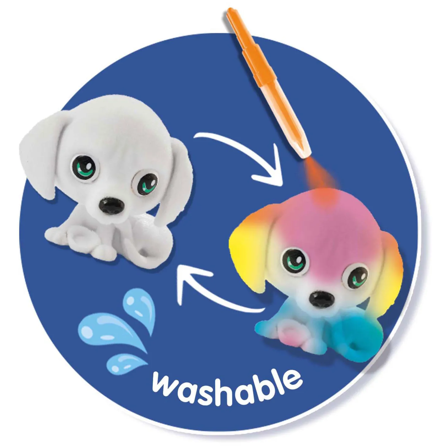 SES Blow Airbrush Pens - Puppy's Surprise, 3st.