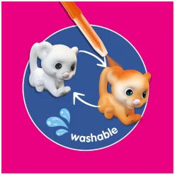 SES Blow Airbrush Pens - Safari Dieren, 6st.