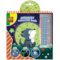 SES Doe Kleurboek Glow in The Dark 3in1