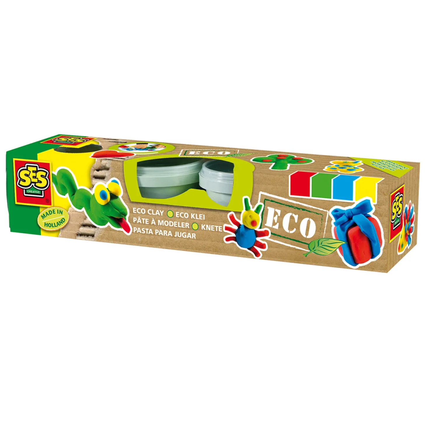 SES ECO Klei - 4 Kleipotjes