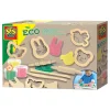 SES ECO Klei met Houten Tools - 3 Kleipotjes