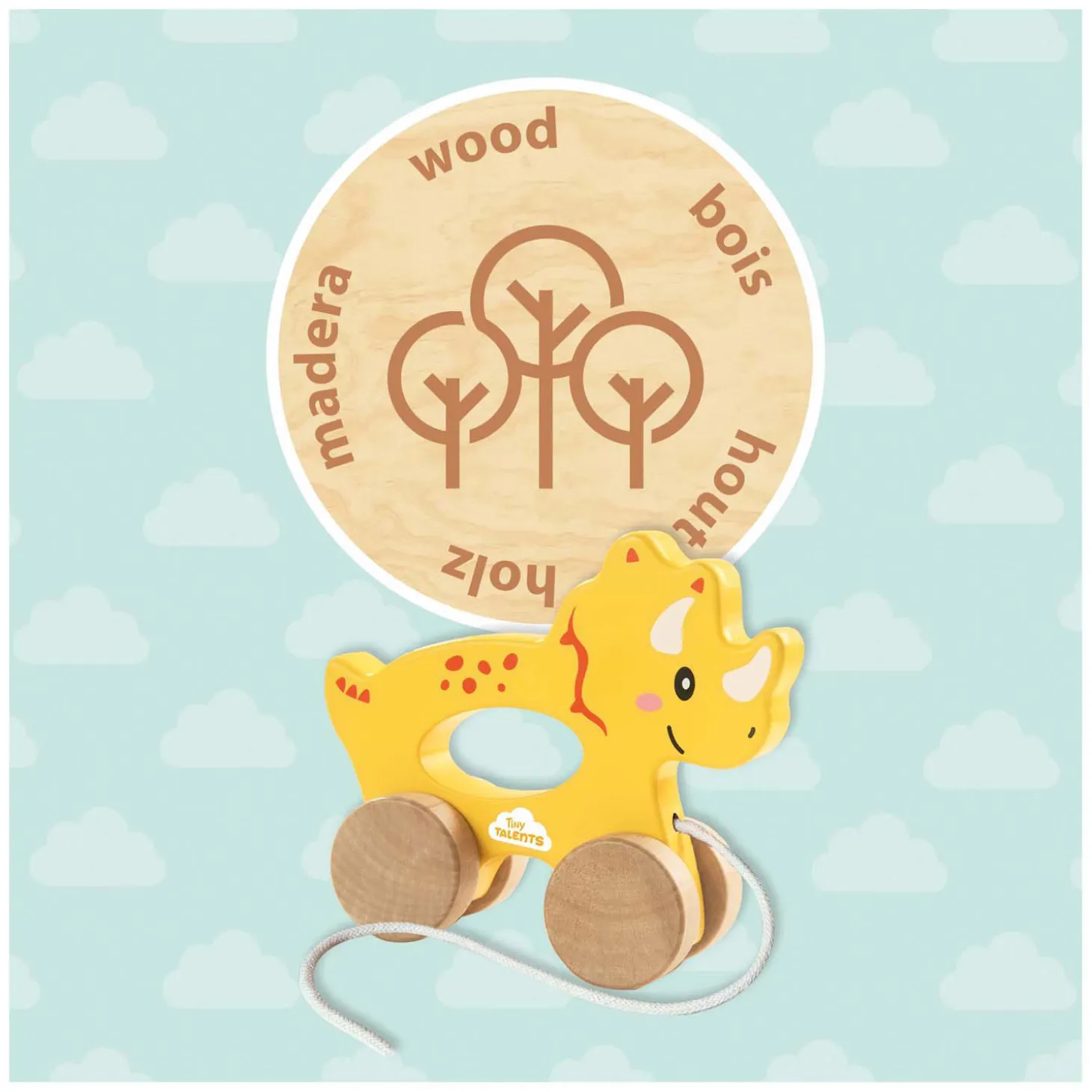 SES Houten Trekdier 2 in 1 - Triceratops