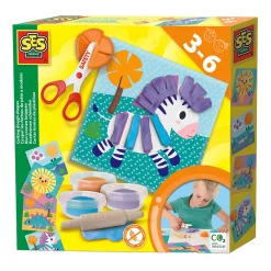 SES Klei Vormen Knippen - 3 Kleipotjes