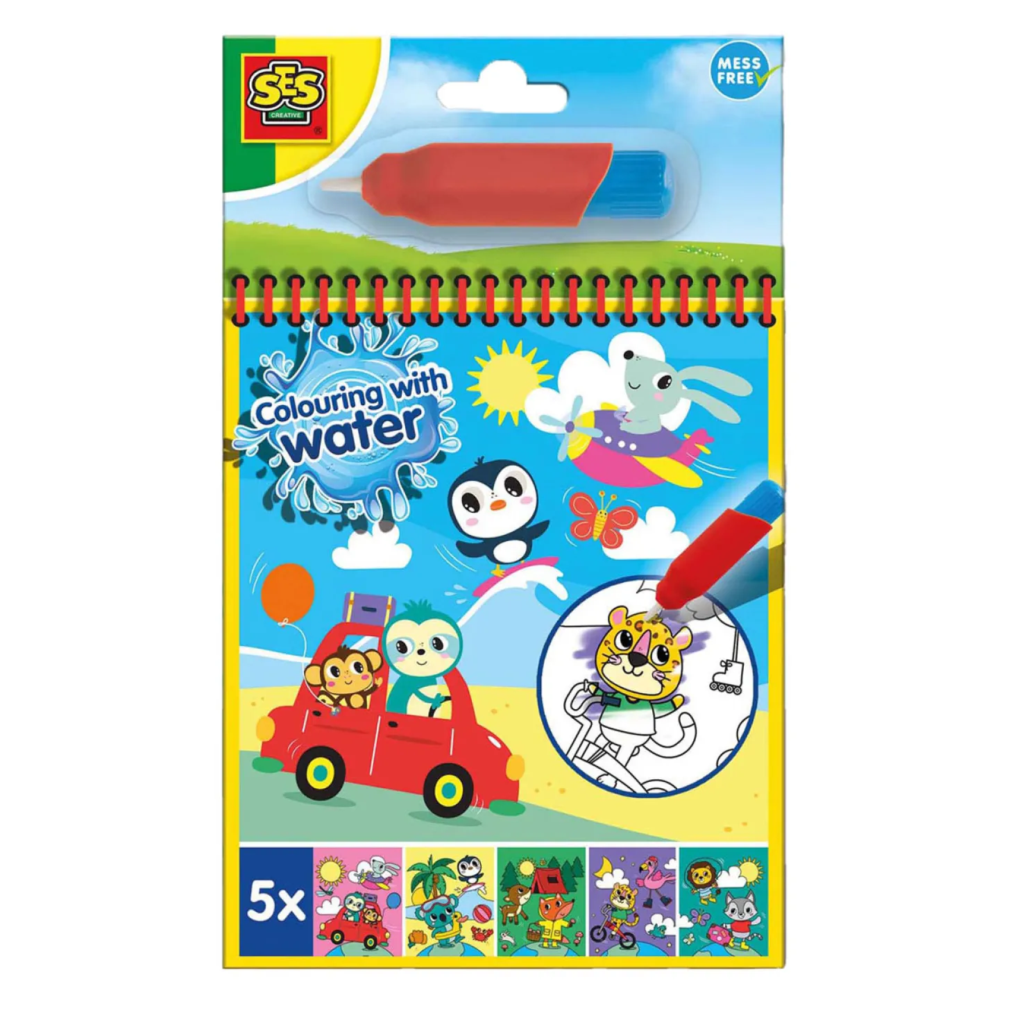 SES Kleuren met Water Kleurboek - Op Reis