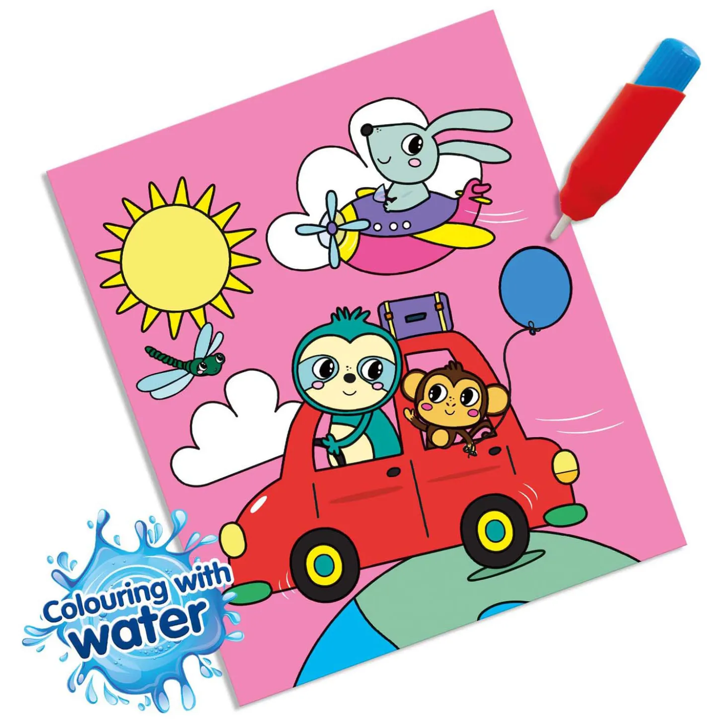 SES Kleuren met Water Kleurboek - Op Reis