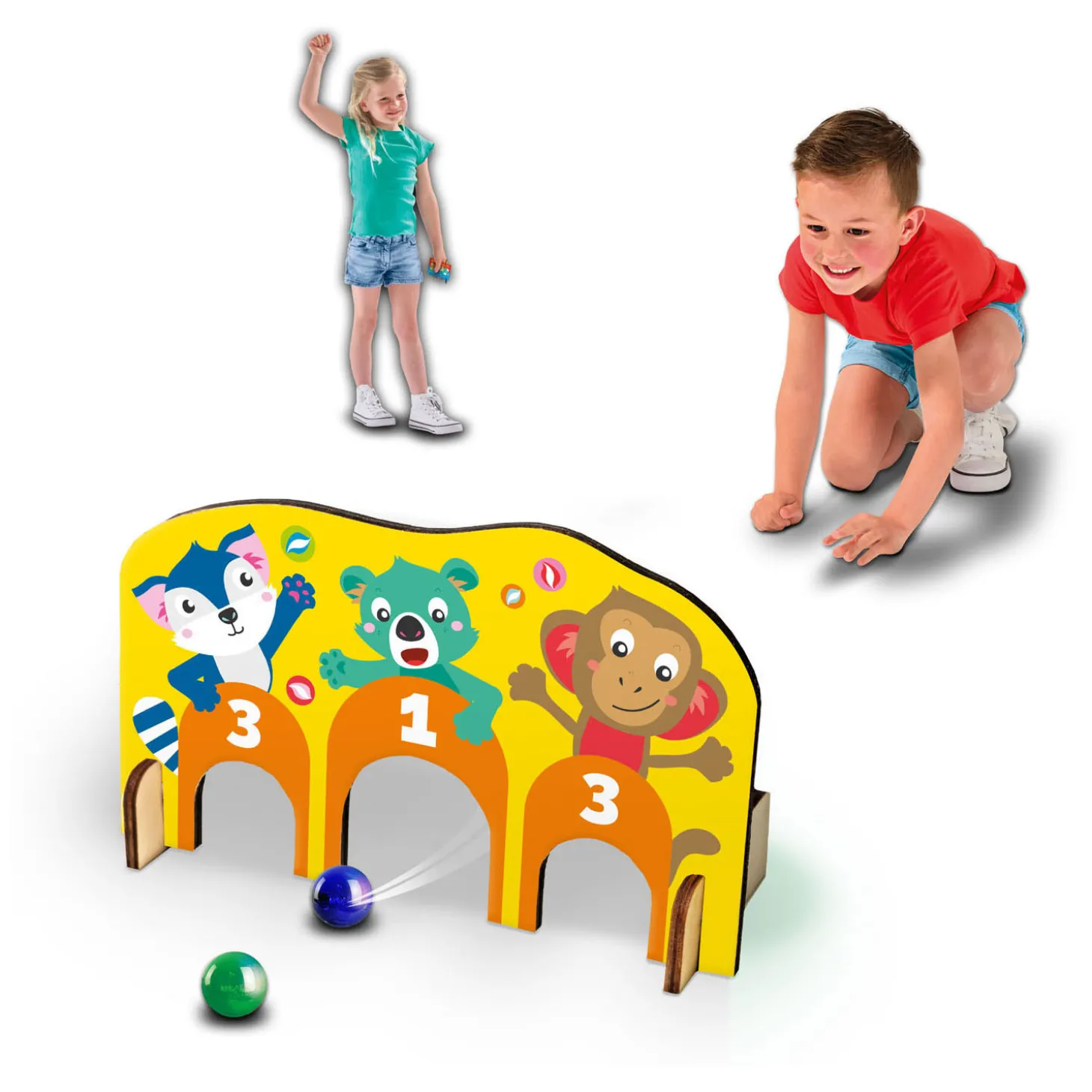 SES Knikkerspel - Houten Poortjes