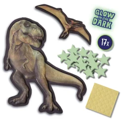 SES Mega Glowing T-Rex World Muurstickers