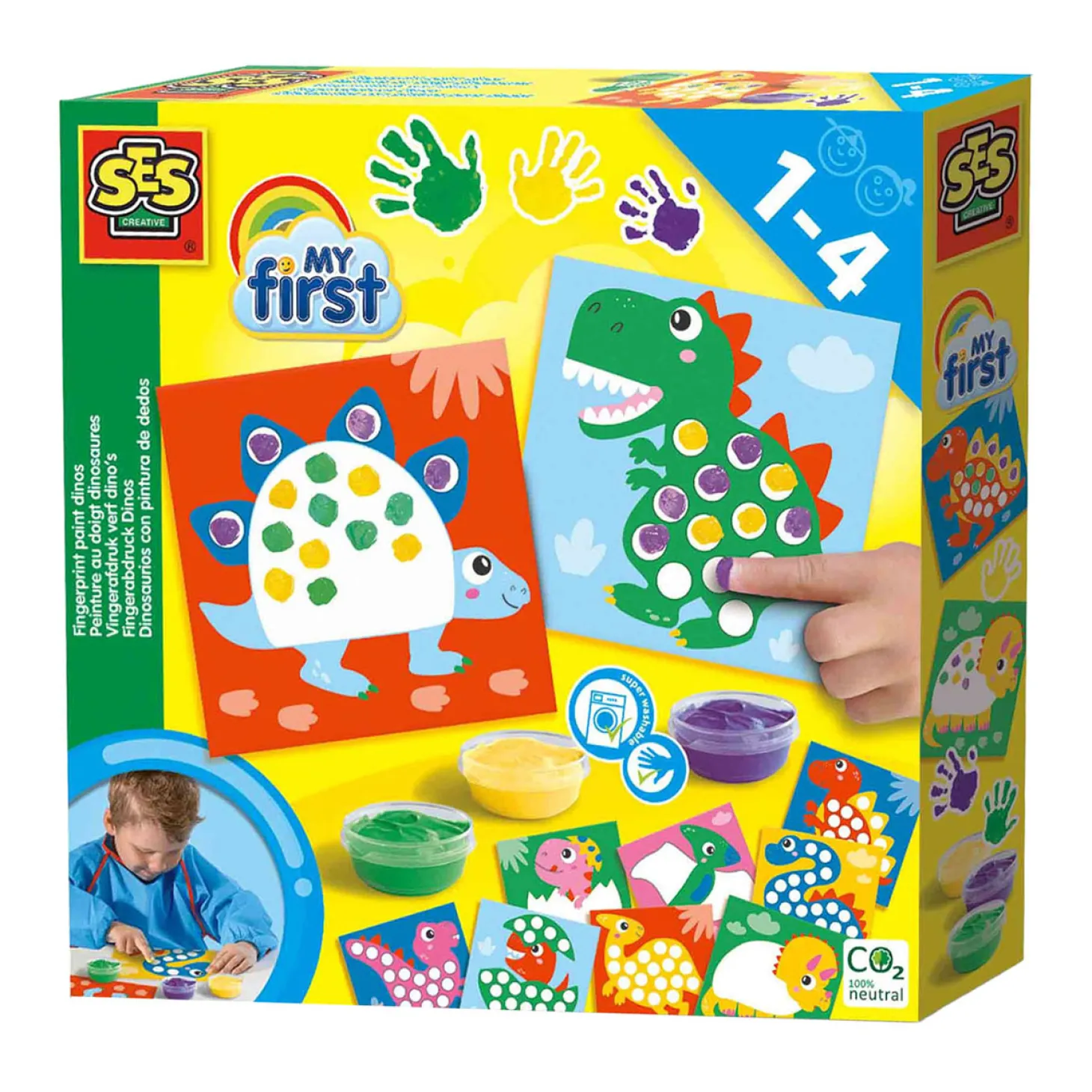 SES My First - Vingerafdruk Verf Dino's
