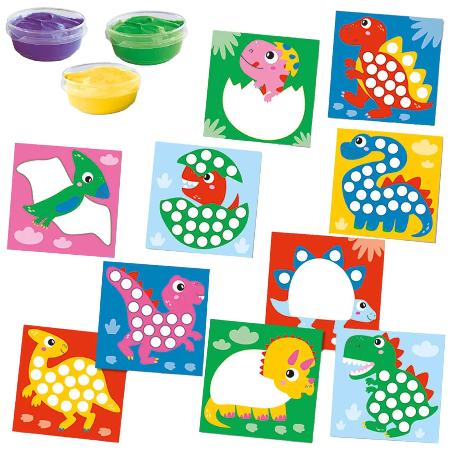 SES My First - Vingerafdruk Verf Dino's