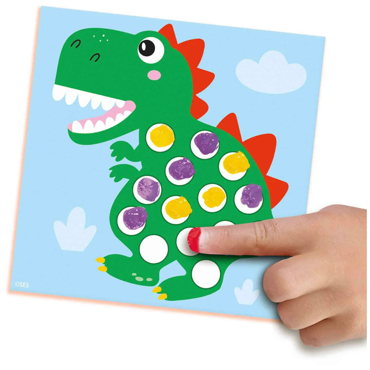 SES My First - Vingerafdruk Verf Dino's