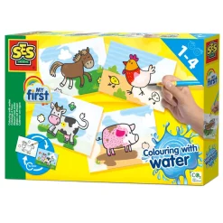 SES My First Kleuren met Water - Boerderij Dieren