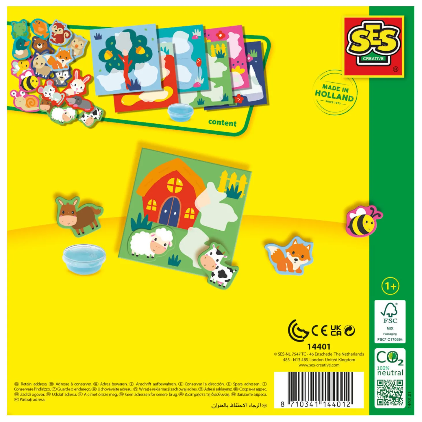 SES My First My First - Waar Woon Ik? Dieren Plakken
