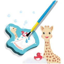SES Sophie La Girafe Kleuren met Water in Bad