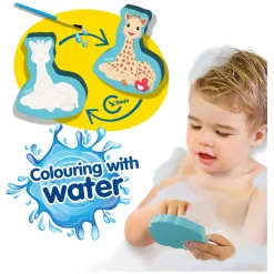 SES Sophie La Girafe Kleuren met Water in Bad