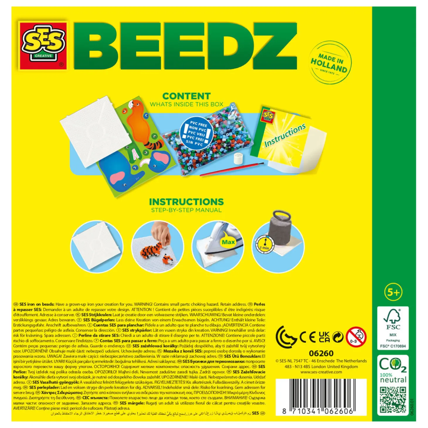 SES Strijkkralen - Safari Dieren