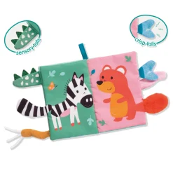 SES Tiny Talents Sensory Soft Dierenstaarten Boek