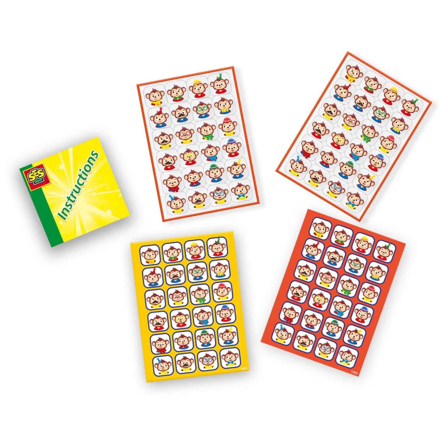 SES Wie ben ik? - Reisspel Raamsticker