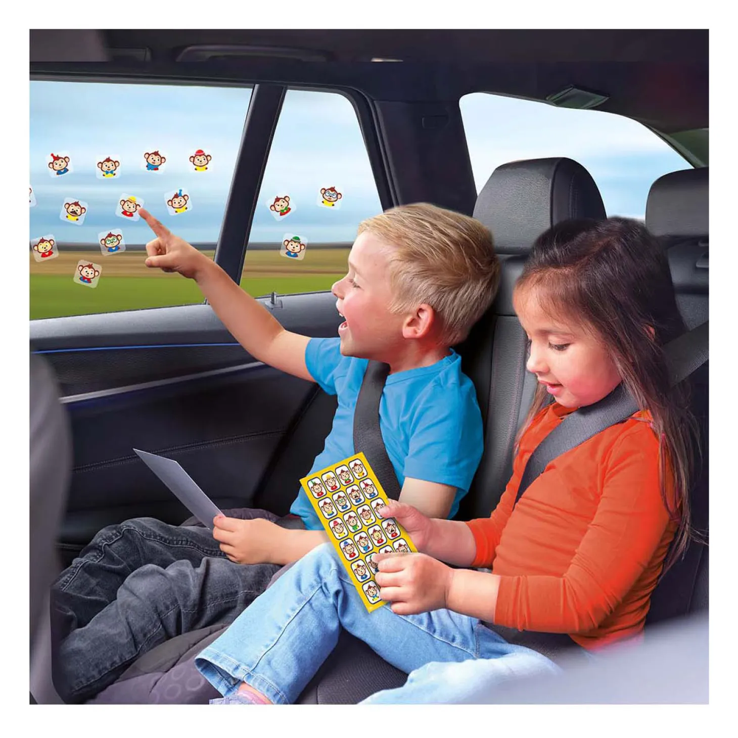 SES Wie ben ik? - Reisspel Raamsticker