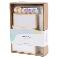 Set Gespannen Canvast met Verf en Kwast