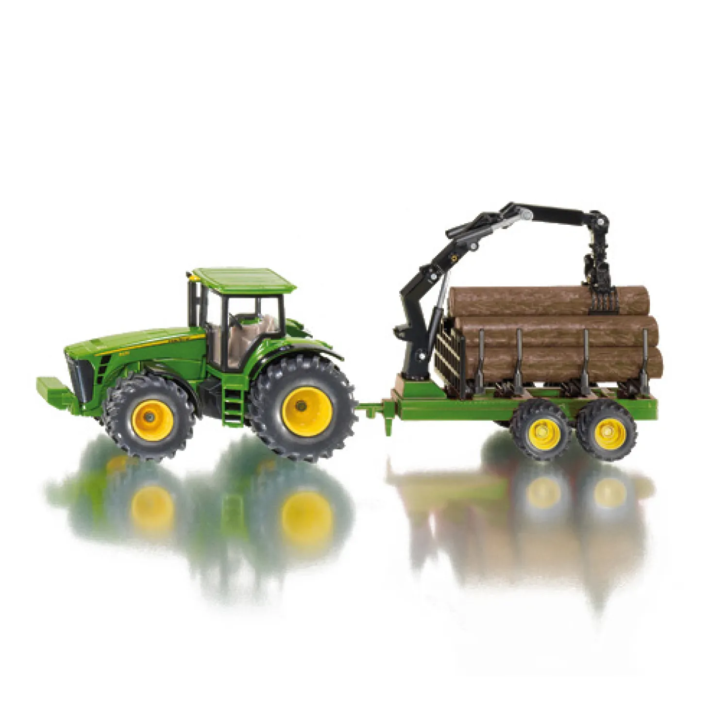 Siku 1954 Tractor met Boomstamaanhangwagen 1:50