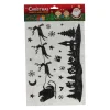Silhouette Raamstickers Kerst