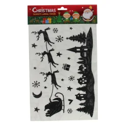 Silhouette Raamstickers Kerst