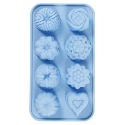 Siliconen Gietmal Cakejes Blauw