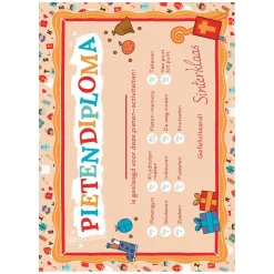 Sinterklaas Pietendiplomaboek met Stickers