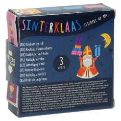 Sinterklaasstickers op Rol, 3 meter
