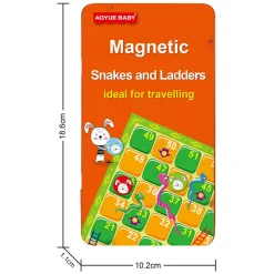 Slangen- en Ladderspel Magnetisch in Blik