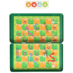 Slangen- en Ladderspel Magnetisch in Blik