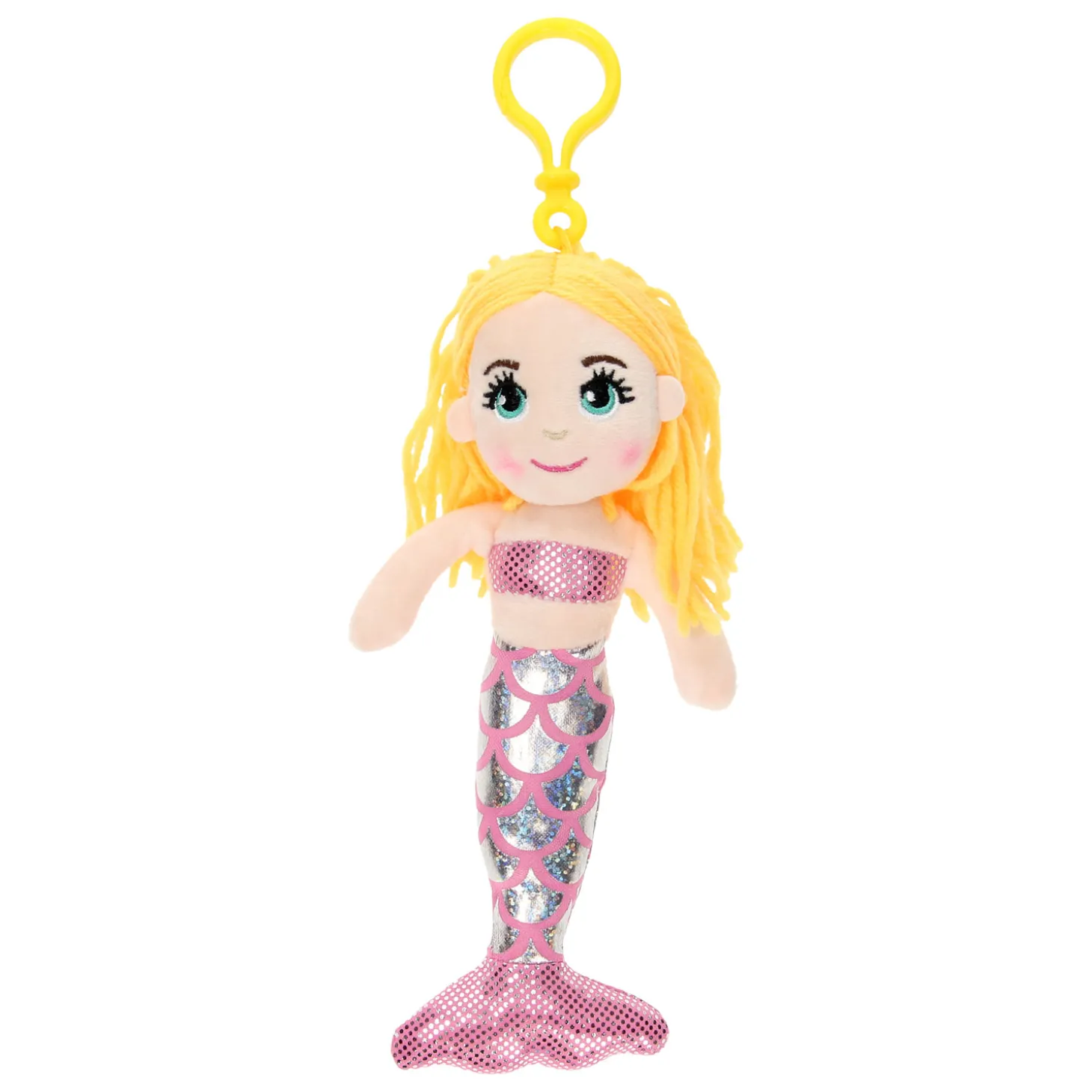Sleutelhanger Lappenpopje Zeemeermin, 21cm