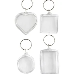 Sleutelhanger Vormen, 4st.