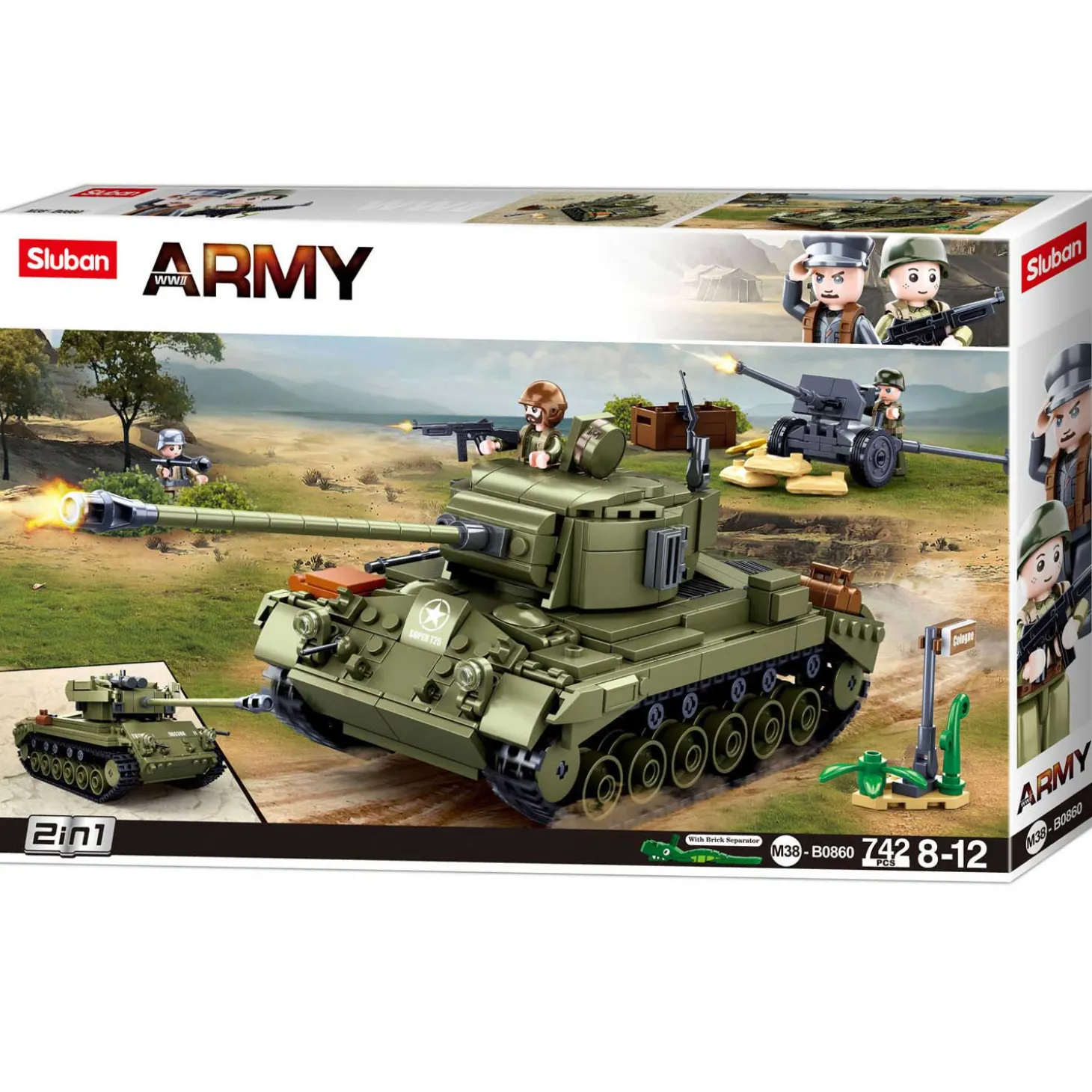 Sluban Army - Medium Tank Groen - 742dlg.