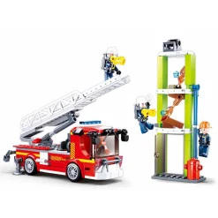 Sluban Brandweer Ladderwagen Oefening