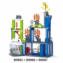 Sluban Brandweer Robot Oefening - 130dlg.